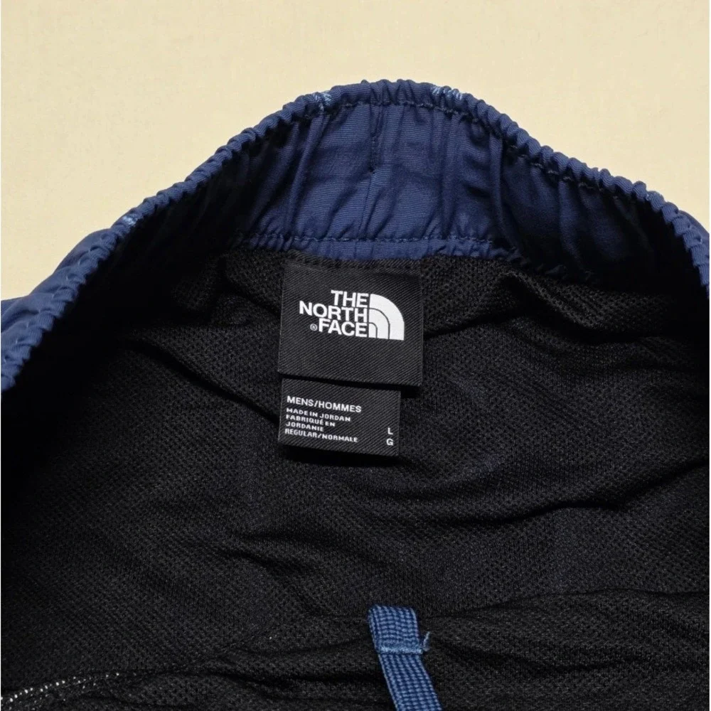 The North Face Men Class V Water Shorts Slate/Blue Print Size Large Mesh Lined